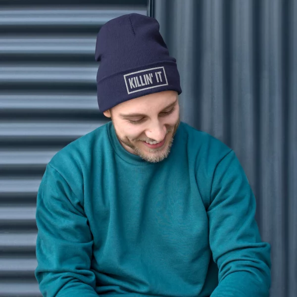 KILLIN' IT EMBROIDERED BEANIE