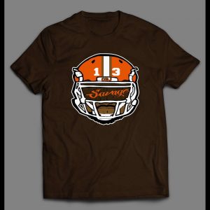 HELMET SAVAGE ART FOOTBALL SHIRT