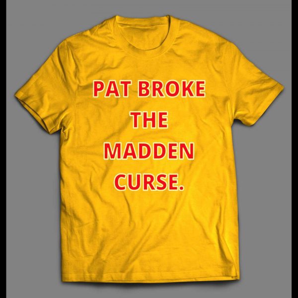 PAT BROKE THE MADDEN CURSE KC FOOTBALL SHIRT