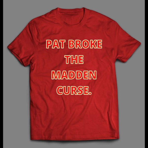 PAT BROKE THE MADDEN CURSE KC FOOTBALL SHIRT