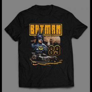 1989 MICHAEL KEATON BATMAN DISTRESSED ART SHIRT