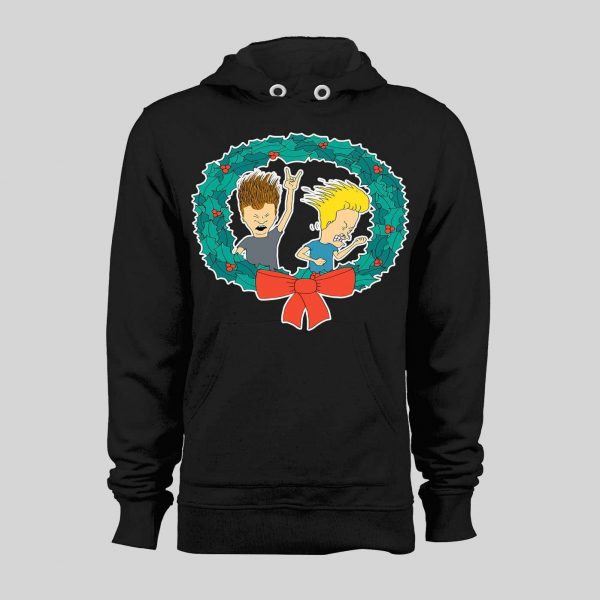 BEAVIS AND BUTTHEAD CHRISTMAS HIGH QUALITY WINTER HOODIE / SWEATSHIRT