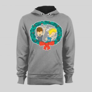 BEAVIS AND BUTTHEAD CHRISTMAS HIGH QUALITY WINTER HOODIE / SWEATSHIRT
