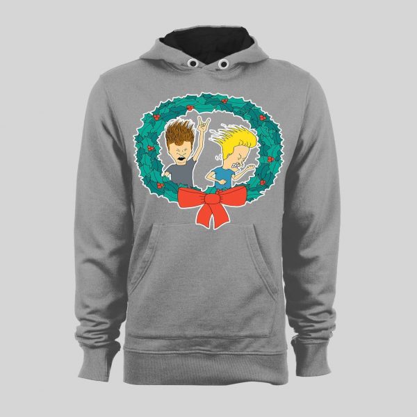 BEAVIS AND BUTTHEAD CHRISTMAS HIGH QUALITY WINTER HOODIE / SWEATSHIRT