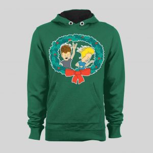 BEAVIS AND BUTTHEAD CHRISTMAS HIGH QUALITY WINTER HOODIE / SWEATSHIRT