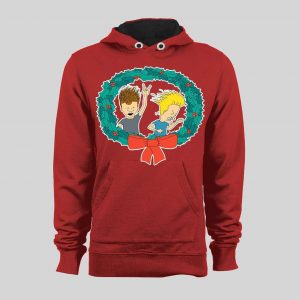 BEAVIS AND BUTTHEAD CHRISTMAS HIGH QUALITY WINTER HOODIE / SWEATSHIRT
