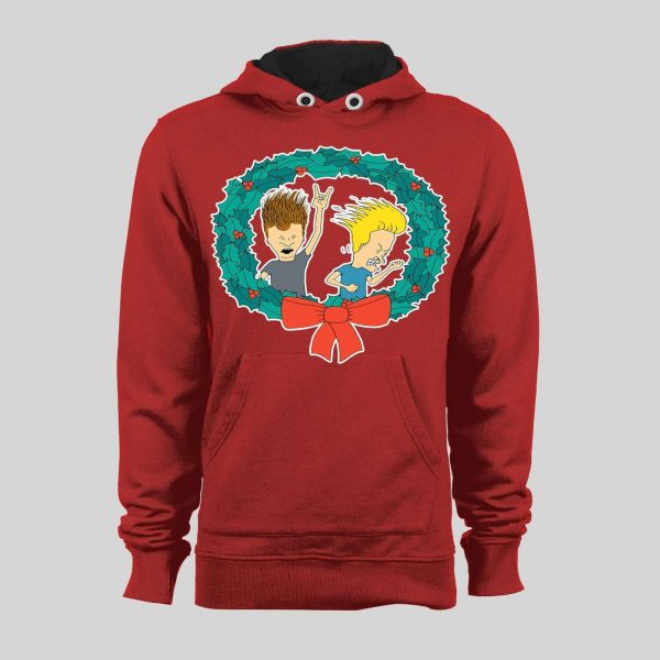 BEAVIS AND BUTTHEAD CHRISTMAS HIGH QUALITY WINTER HOODIE / SWEATSHIRT