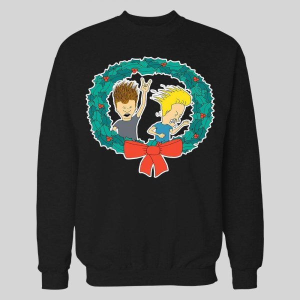 BEAVIS AND BUTTHEAD CHRISTMAS HIGH QUALITY WINTER HOODIE / SWEATSHIRT