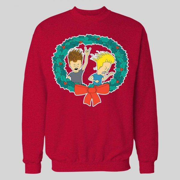 BEAVIS AND BUTTHEAD CHRISTMAS HIGH QUALITY WINTER HOODIE / SWEATSHIRT