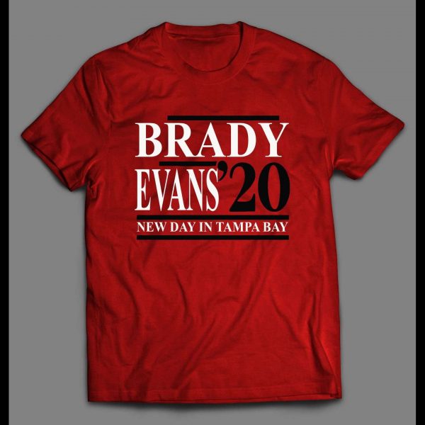 TAMPA BAY TOM AND MIKE 2020 NEW DAY IN TAMPA BAY POLITICAL PARODY FOOTBALL SHIRT