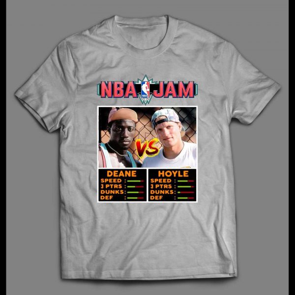 DEANE V HOYLE WHITE MEN CAN'T JUMP BASKETBALL VIDEO GAME PARODY SHIRT