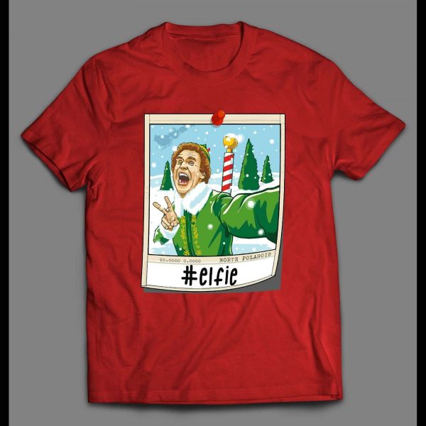 NORTH POLAROID SELFIE "ELFIE" HIGH QUALITY CHRISTMAS SHIRT