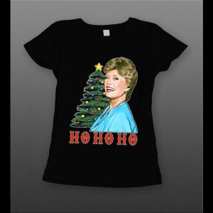GOLDEN GIRLS BLANCHE HO HO HO HIGH QUALITY CHRISTMAS LADIES SHIRT