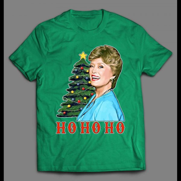GOLDEN GIRLS BLANCHE HO HO HO HIGH QUALITY CHRISTMAS SHIRT