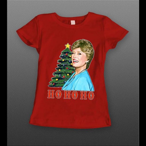 GOLDEN GIRLS BLANCHE HO HO HO HIGH QUALITY CHRISTMAS LADIES SHIRT