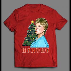 GOLDEN GIRLS BLANCHE HO HO HO HIGH QUALITY CHRISTMAS SHIRT