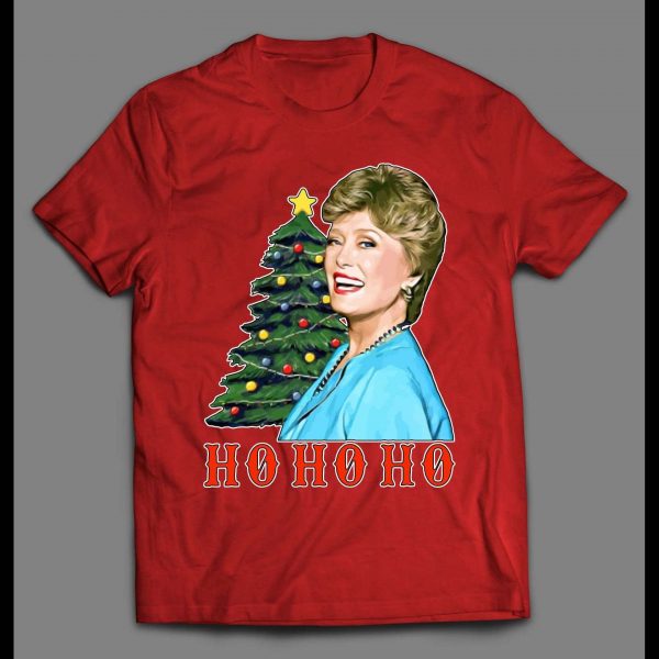 GOLDEN GIRLS BLANCHE HO HO HO HIGH QUALITY CHRISTMAS SHIRT