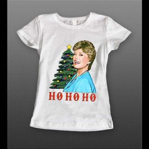 GOLDEN GIRLS BLANCHE HO HO HO HIGH QUALITY CHRISTMAS LADIES SHIRT