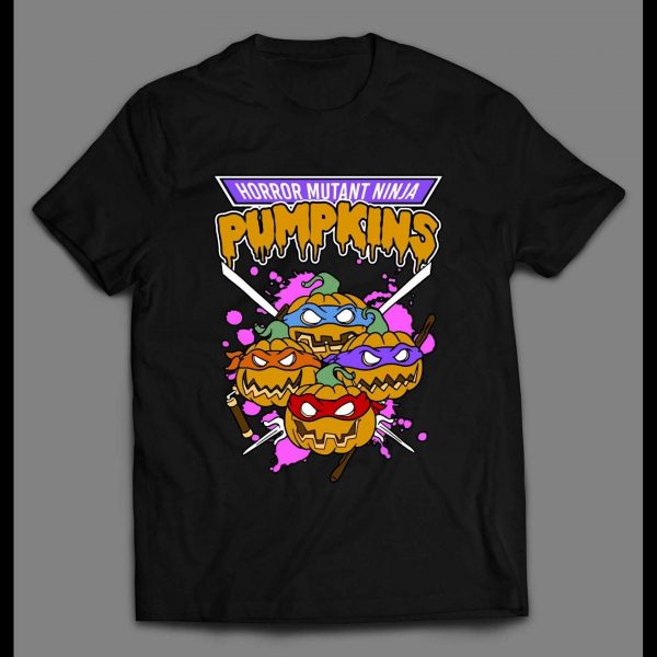 HORROR MUTANT NINJA PUMPKINS PARODY HALLOWEEN SHIRT