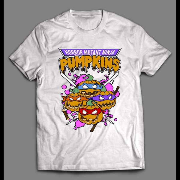HORROR MUTANT NINJA PUMPKINS PARODY HALLOWEEN SHIRT