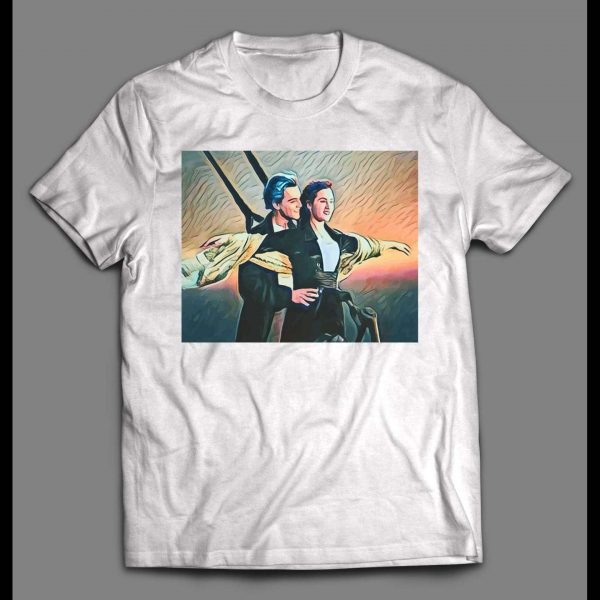 JACK AND ROSE TITANIC ART MOVIE SHIRT