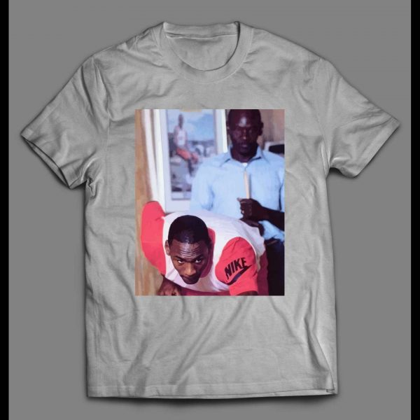 MJ PLAYING POOL VINTAGE PHOTO OLDSKOOL HIGH QUALITY BASKETBALL SHIRT