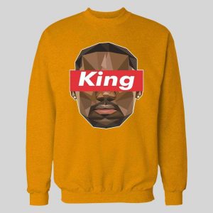 LEBRON THE KING SUPREME HIGH QUALITY BASKETBALL HOODIE /SWEATSHIRT