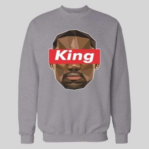 LEBRON THE KING SUPREME HIGH QUALITY BASKETBALL HOODIE /SWEATSHIRT