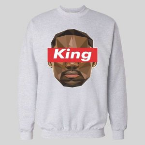 LEBRON THE KING SUPREME HIGH QUALITY BASKETBALL HOODIE /SWEATSHIRT