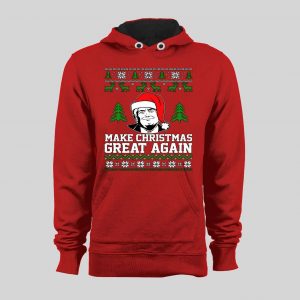 THE DONALD MAKE CHRISTMAS GREAT AGAIN HIGH QUALITY CHRISTMAS HOODIE/ SWEATSHIRT