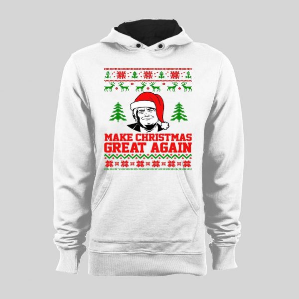 THE DONALD MAKE CHRISTMAS GREAT AGAIN HIGH QUALITY CHRISTMAS HOODIE/ SWEATSHIRT