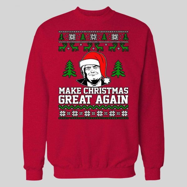 THE DONALD MAKE CHRISTMAS GREAT AGAIN HIGH QUALITY CHRISTMAS HOODIE/ SWEATSHIRT
