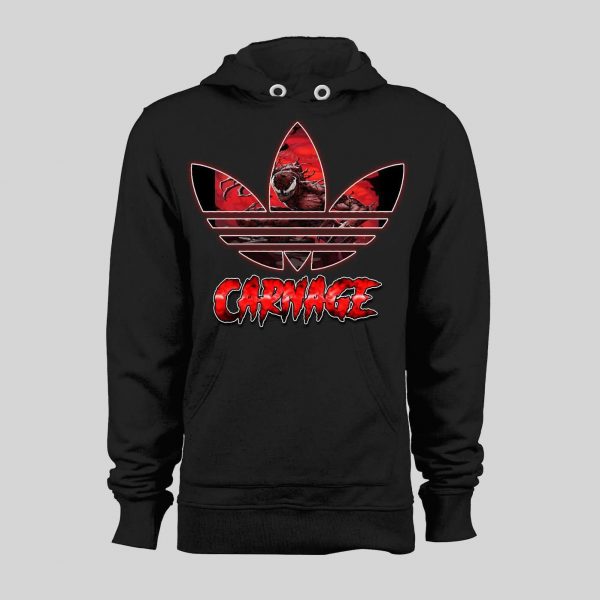 MAXIMUM CARNAGE SPORTS WEAR PARODY COMIC ART HOODIE / SWEATSHIRT