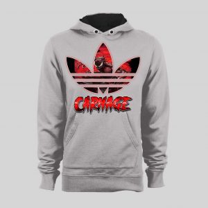 MAXIMUM CARNAGE SPORTS WEAR PARODY COMIC ART HOODIE / SWEATSHIRT