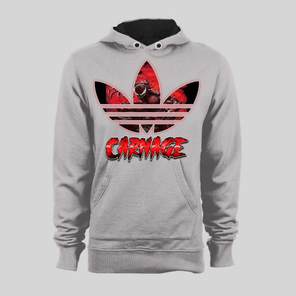 MAXIMUM CARNAGE SPORTS WEAR PARODY COMIC ART HOODIE / SWEATSHIRT