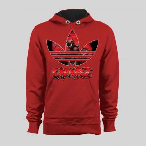 MAXIMUM CARNAGE SPORTS WEAR PARODY COMIC ART HOODIE / SWEATSHIRT