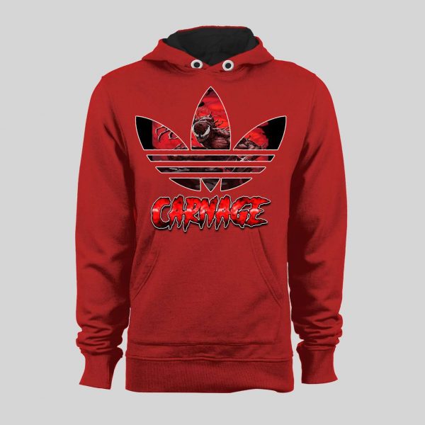 MAXIMUM CARNAGE SPORTS WEAR PARODY COMIC ART HOODIE / SWEATSHIRT