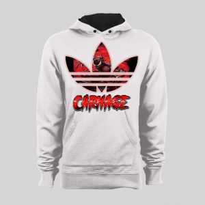 MAXIMUM CARNAGE SPORTS WEAR PARODY COMIC ART HOODIE / SWEATSHIRT