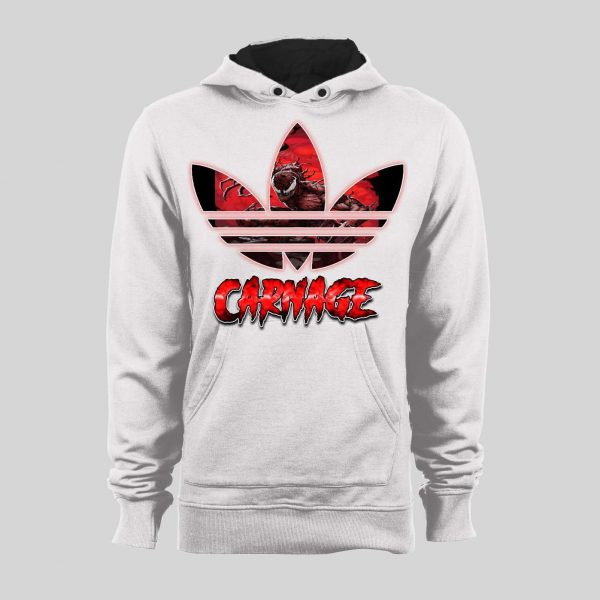 MAXIMUM CARNAGE SPORTS WEAR PARODY COMIC ART HOODIE / SWEATSHIRT
