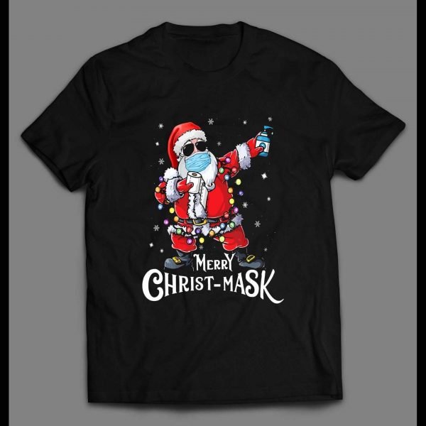 SANTA CLAUS MERRY CHRIST-MASK HIGH QUALITY HOLIDAY SHIRT