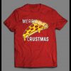 MERRY CRUSTMAS PIZZA LOVERS CHRISTMAS PARODY SHIRT