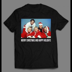 NSYNC MERRY CHRISTMAS AND HAPPY HOLIDAY HIGH QUALITY HOLIDAY SHIRT