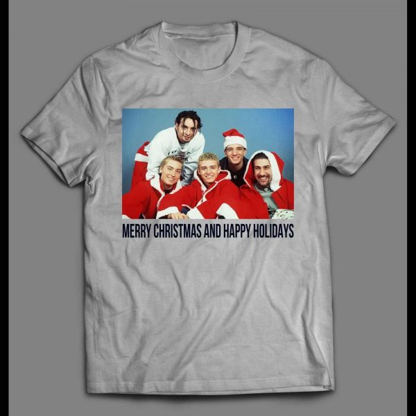 NSYNC MERRY CHRISTMAS AND HAPPY HOLIDAY HIGH QUALITY HOLIDAY SHIRT