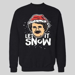 SANTA PABLO ESCOBAR LET IT SNOW CHRISTMAS HOODIE /SWEATSHIRT