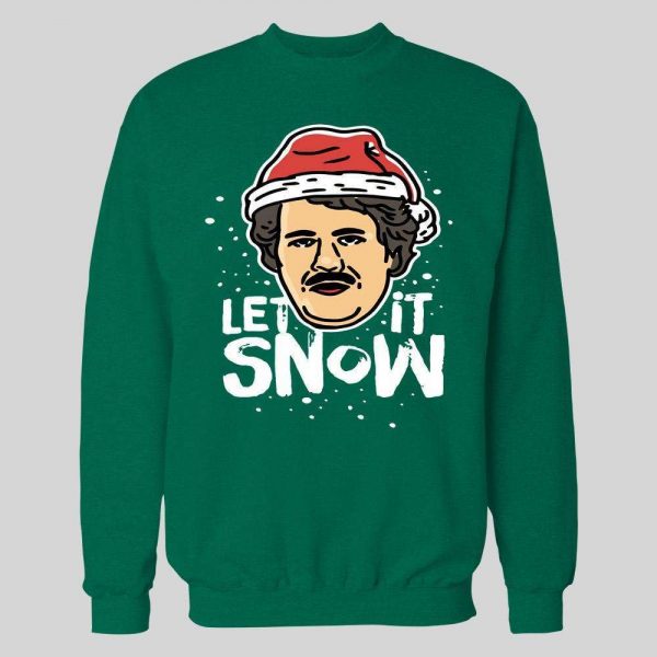 SANTA PABLO ESCOBAR LET IT SNOW CHRISTMAS HOODIE /SWEATSHIRT