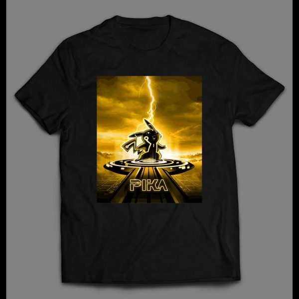 POKE MONSTERS PIKACHU "TRON" MASH UP SHIRT