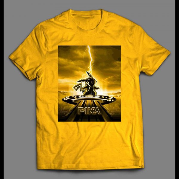 POKE MONSTERS PIKACHU "TRON" MASH UP SHIRT