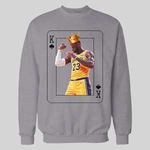 KING OF SPADES CARD LEBRON HIGH QUALITY BASKETBALL HOODIE / SWEATSHIRT