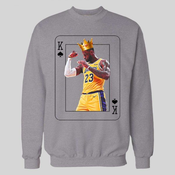 KING OF SPADES CARD LEBRON HIGH QUALITY BASKETBALL HOODIE / SWEATSHIRT