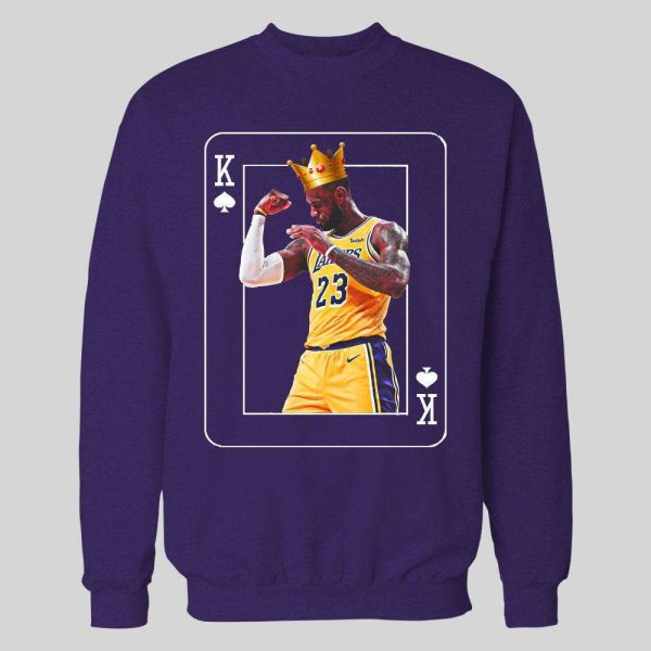 KING OF SPADES CARD LEBRON HIGH QUALITY BASKETBALL HOODIE / SWEATSHIRT